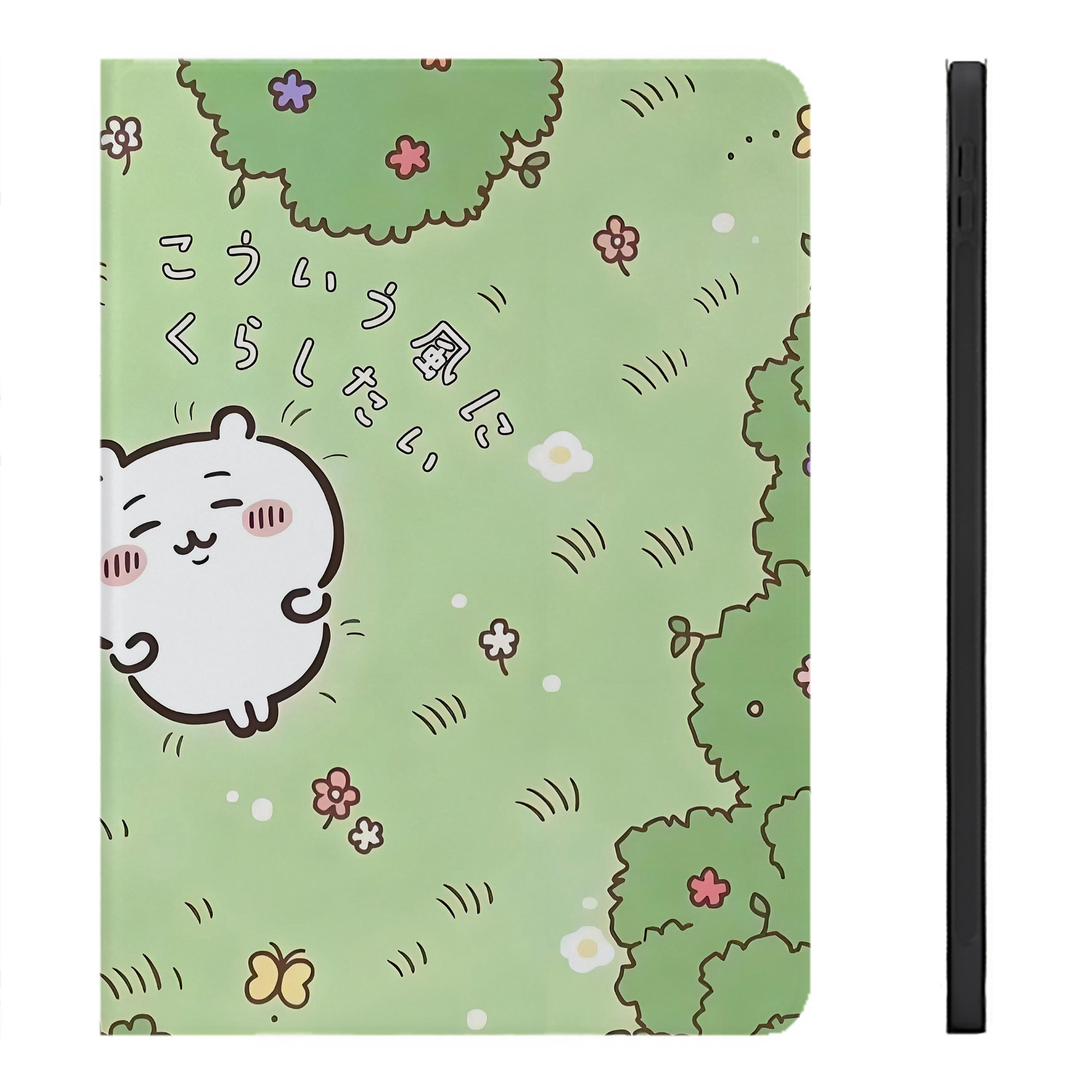 （画像用） ちいかわ Chii-kawa IPadケース ペンホルダー付き ブックスタイルデザイン